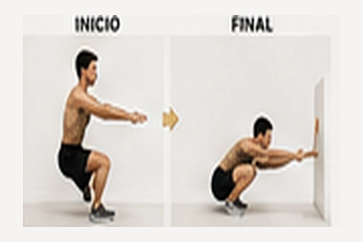 Ilustración de calistenia: Pistol squat asistida