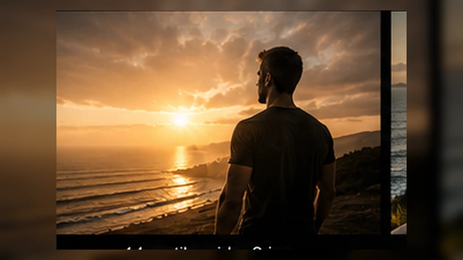 Persona entrenando al atardecer