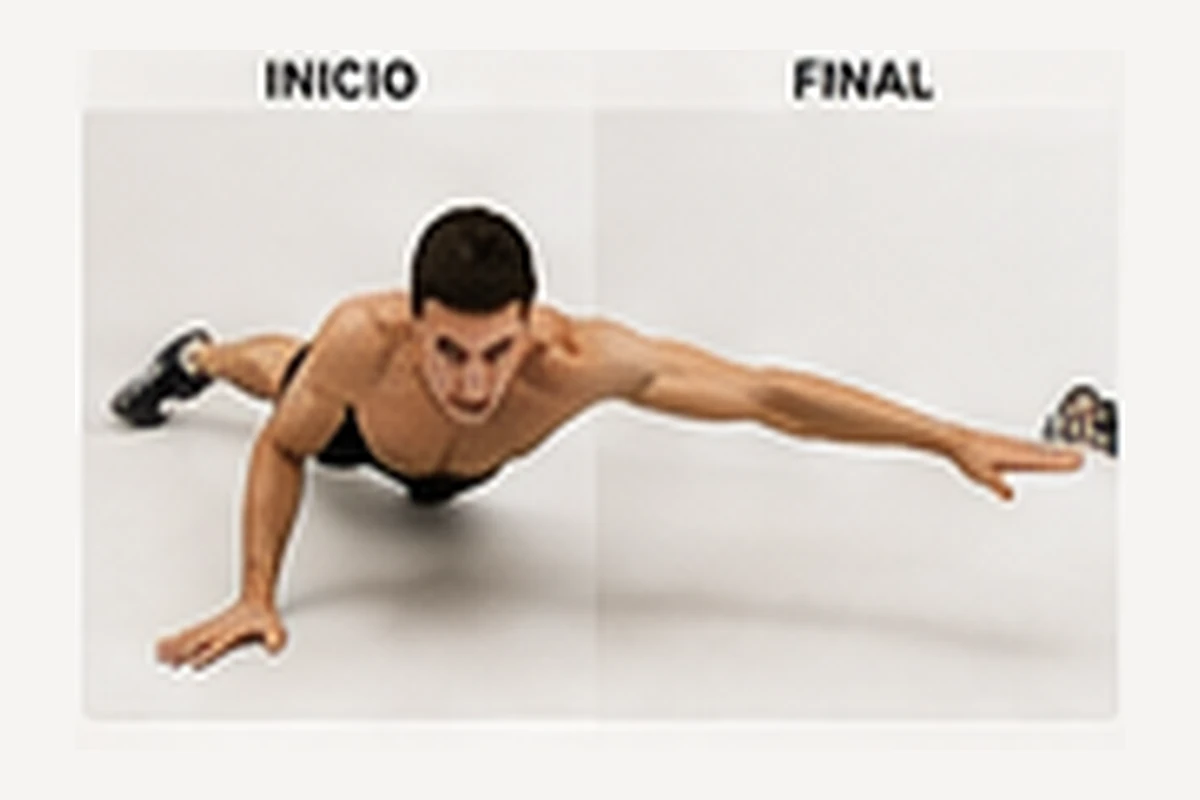 Ilustración de calistenia: Archer push-up
